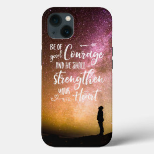 Sei guten Mutes Nachthimmel - Psalm 31,24 Case-Ma Case-Mate iPhone Hülle