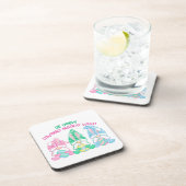 Sei Hoppy Gnome Materie Was auf einem Getränkeuntersetzer (Rechte Seite)