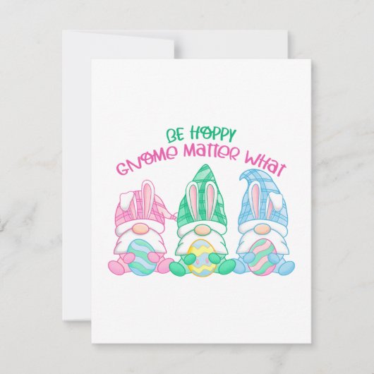 Sei Hoppy Gnome Materie, was Feiertagskarte (Vorderseite)