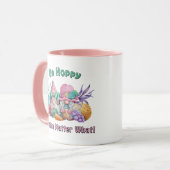 Sei Hoppy Gnome Materie, was Ostern Tasse (Vorderseite Links)