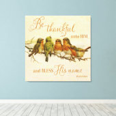 Sei Ihm dankbar und segne seinen Namen Leinwanddruck (Insitu (Holzboden))