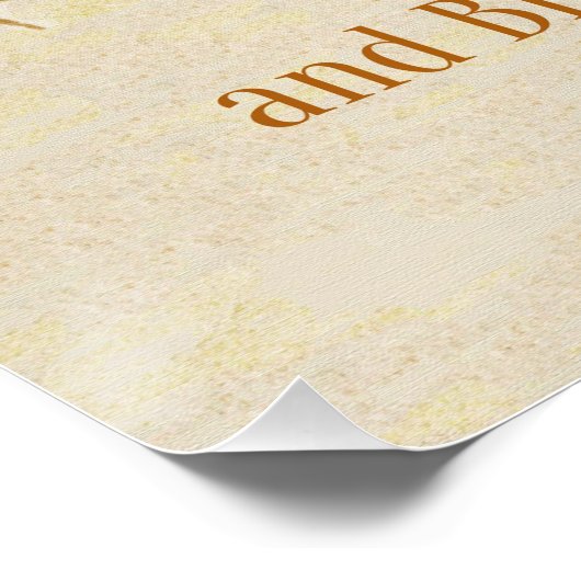 Sei Ihm dankbar und segne seinen Namen Poster (Ecke)