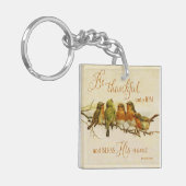 Sei Ihm dankbar und segne seinen Namen Schlüsselanhänger (Vorderseite links)