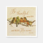 Sei Ihm dankbar und segne seinen Namen Serviette (Vorderseite)