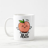 Sei im Peach Funny Fruit Pub Kaffeetasse (Links)