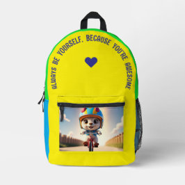 Sei immer... bedruckter rucksack