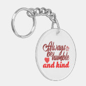 Sei immer bescheiden und freundlich BOSS LADY Boss Schlüsselanhänger (Vorderseite links)