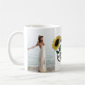 "Sei immer dein Sonnenschein" 2 Fotos nach Maß Kaffeetasse (Links)