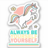 Sei immer du selbst aufkleber (Vorderseite)