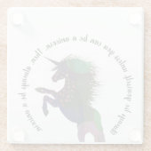 Sei immer du selbst, außer du kannst ein Einhorn s Glasuntersetzer (Rückseite)