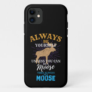 Sei immer du selbst, außer du kannst ein Elch sein Case-Mate iPhone Hülle