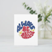 Sei immer du selbst - ein aufregender Slogan Postkarte (Stehend Vorderseite)