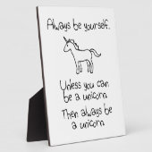 Sei immer du selbst, es sei denn, du kannst ein Ei Fotoplatte (Seite)