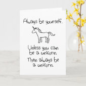 Sei immer du selbst, es sei denn, du kannst ein Ei Karte (Gelbe Blume)