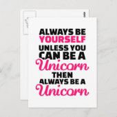 Sei immer du selbst, es sei denn du kannst ein Ein Postkarte (Vorne/Hinten)