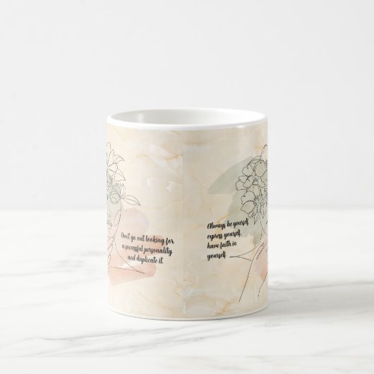 Sei immer du selbst kaffeetasse (Mittel)