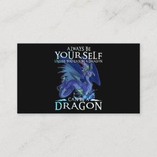 Sei immer du selbst kannst Drache Funny Dragon Lo  Visitenkarte