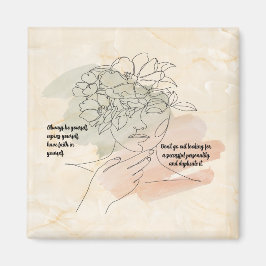 Sei immer du selbst magnet