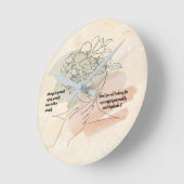 Sei immer du selbst runde wanduhr (Winkel)