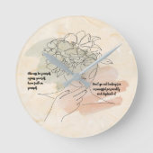 Sei immer du selbst runde wanduhr (Vorderseite)