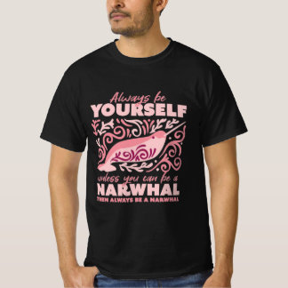 Sei immer du selbst, Tiernarwhal-Ornament T-Shirt