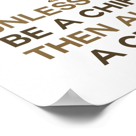 Sei immer ein Chihuahua Poster (Ecke)