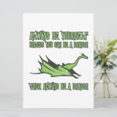 Sei immer ein Drache Save The Date (Stehend Vorderseite)