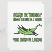 Sei immer ein Drache Save The Date (Vorne/Hinten)