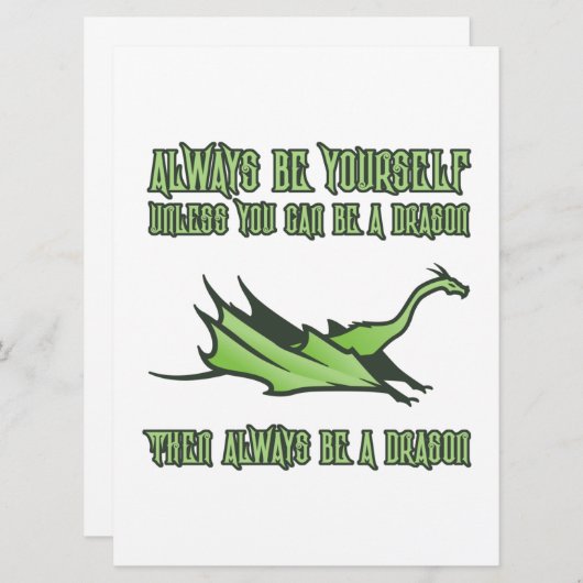 Sei immer ein Drache Save The Date (Vorne/Hinten)