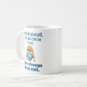 "Sei immer ein Schüssel", sonnig und schlicht Kaffeetasse (Vorderseite Links)