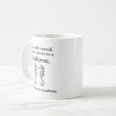 Sei immer ein Seepferdchen Kaffeetasse (Vorderseite Links)