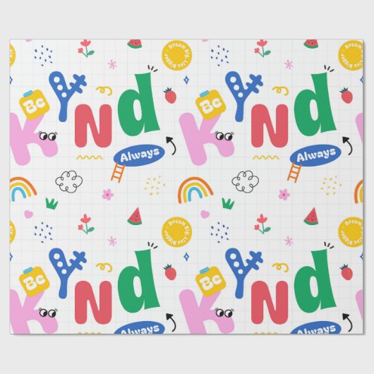Sei Immer Freundlich Geschenkpapier (Flach)