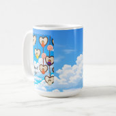 Sei Immer Freundlich Herz-Tasse Kaffeetasse (Vorderseite Links)