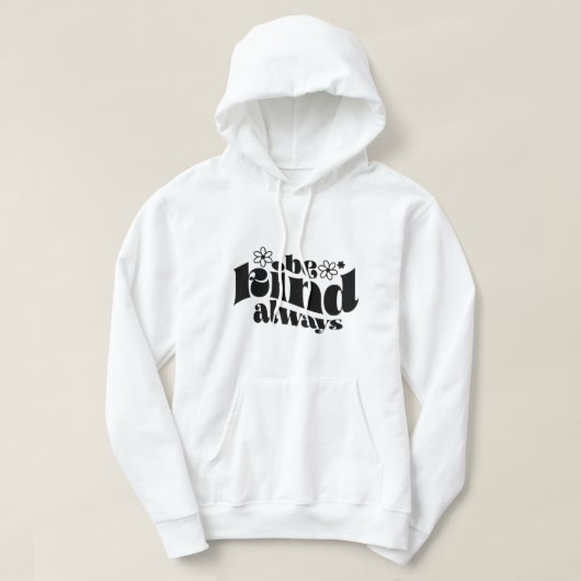 Sei immer freundlich hoodie (Design vorne)