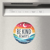 'Sei immer freundlich' positives Inspirationsmagaz Magnet (In Situ (Geschirrspüler))