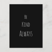 Sei immer freundlich postkarte (Vorderseite)