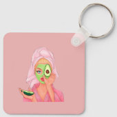 Sei immer freundlich zu dir selbst schlüsselanhänger (Rückseite)