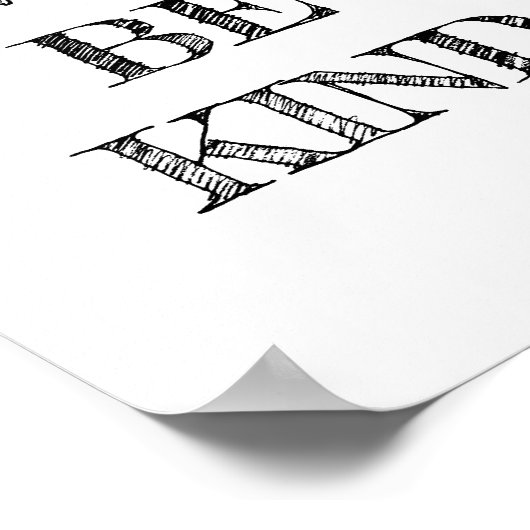 Sei immer freundliches Poster (Ecke)