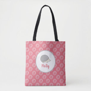 Sei immer fröhlich Rosa Igel individuell Tote Bag Tasche