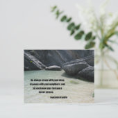 Sei immer im Krieg mit deinen Lastern... Postkarte (Stehend Vorderseite)