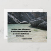 Sei immer im Krieg mit deinen Lastern... Postkarte (Vorne/Hinten)