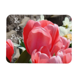 Sei in Frieden Magneten Frühlings-Tulpe-Blumen-Gar Magnet