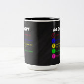 Sei intelligent zweifarbige tasse (Mittel)