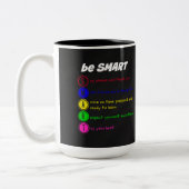 Sei intelligent zweifarbige tasse (Links)