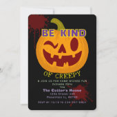 Sei irgendwie gruselig einladung (Vorderseite)