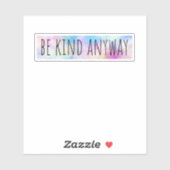 Sei irgendwie nett aufkleber (Blatt)