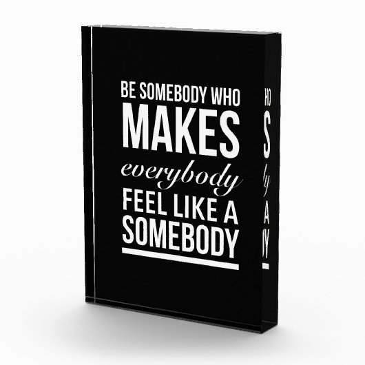 Sei jemand, der jedem das Gefühl gibt, Fotoblock (Rechts)