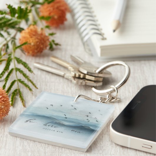 Sei jetzt hier Zen Keepake Schlüsselanhänger (Vorderseite rechts)