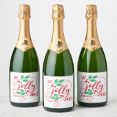 Sei Jolly Juice Christmas Cheer Sparkling Weinflas Schaumweinetikett (Flaschen)