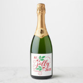 Sei Jolly Juice Christmas Cheer Sparkling Weinflas Schaumweinetikett (Vorderseite)